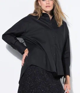 Studio Untold Plus Size Blouses Woman Black