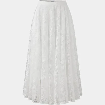 FLORAL LACE MAXI A-LINE SKIRT