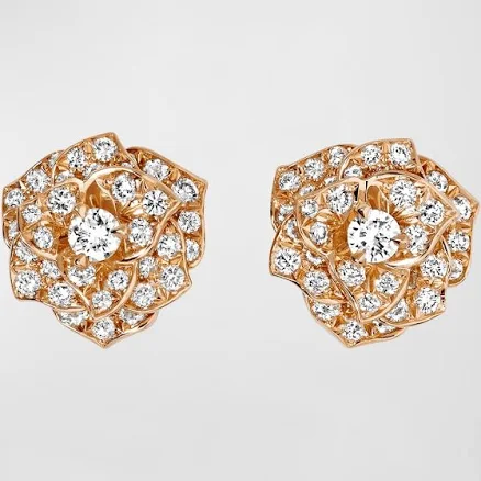 Piaget Women's 18ct Rose Gold Diamond Earrings