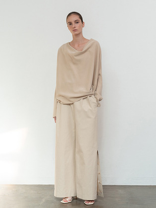 Button Wide Trouser