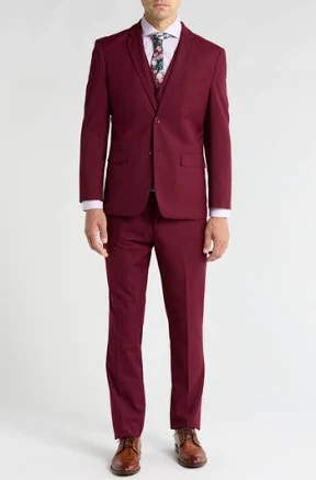 Braveman Men's 3-Piece Slim Fit Suit