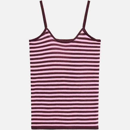 Zara Striped Knit Strap Top