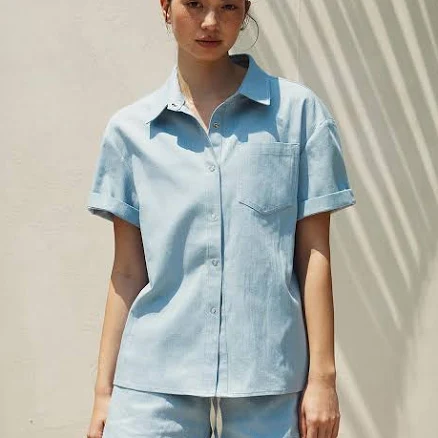 RE RHEE Denim Cord Shirt