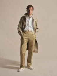 Khaki Anatomica Single Raglan Coat II
