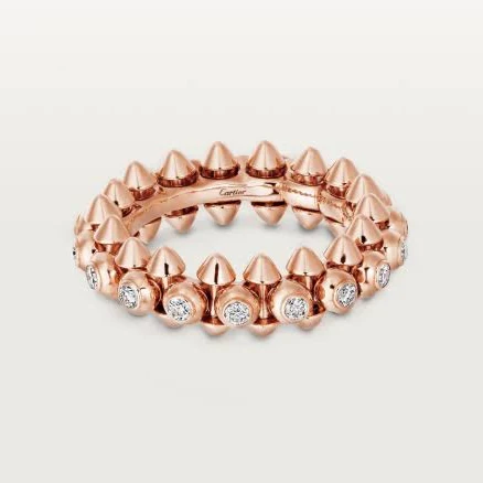 Cartier Rose Gold Diamond Clash de Cartier Ring